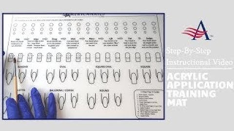 Americanails Acrylic Application Silicone Training Mat - Step By Step Instructional Video