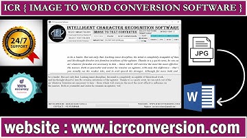 Image to Word| Image to Word Conversion Software | Data Entry Image to Word Converter Software