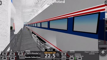 RBLX rails unlimited remastered amtrak downeaster arrives and depart san camilo