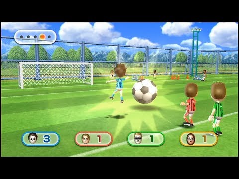 Wii Party 1人でwiiパーティーやってみた ボレーシュートマッチ Youtube