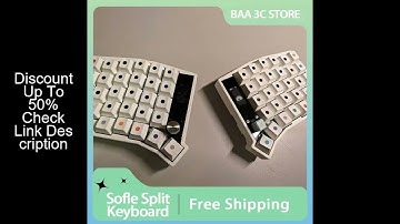 Sofle Split Keyboard Bluetooth Dual Mode Zmk Scheme RGB Hot Swap Custom with View Directional Rocker
