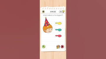 Level 30 - Which balloon is bigger? | Brain Test - All stars | #walkthrough #braintest