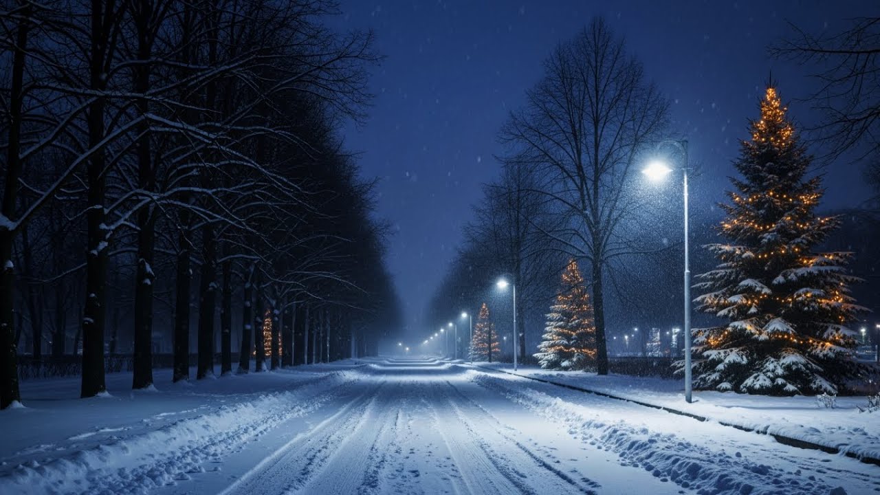 A SNOWY PATH INTO STILLNESS