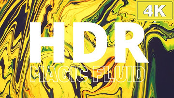 4K MAGIC FLUIDS HDR VIDEO || SATISFYING VISUALS || FLUID ART WITH RELAXING MUSIC