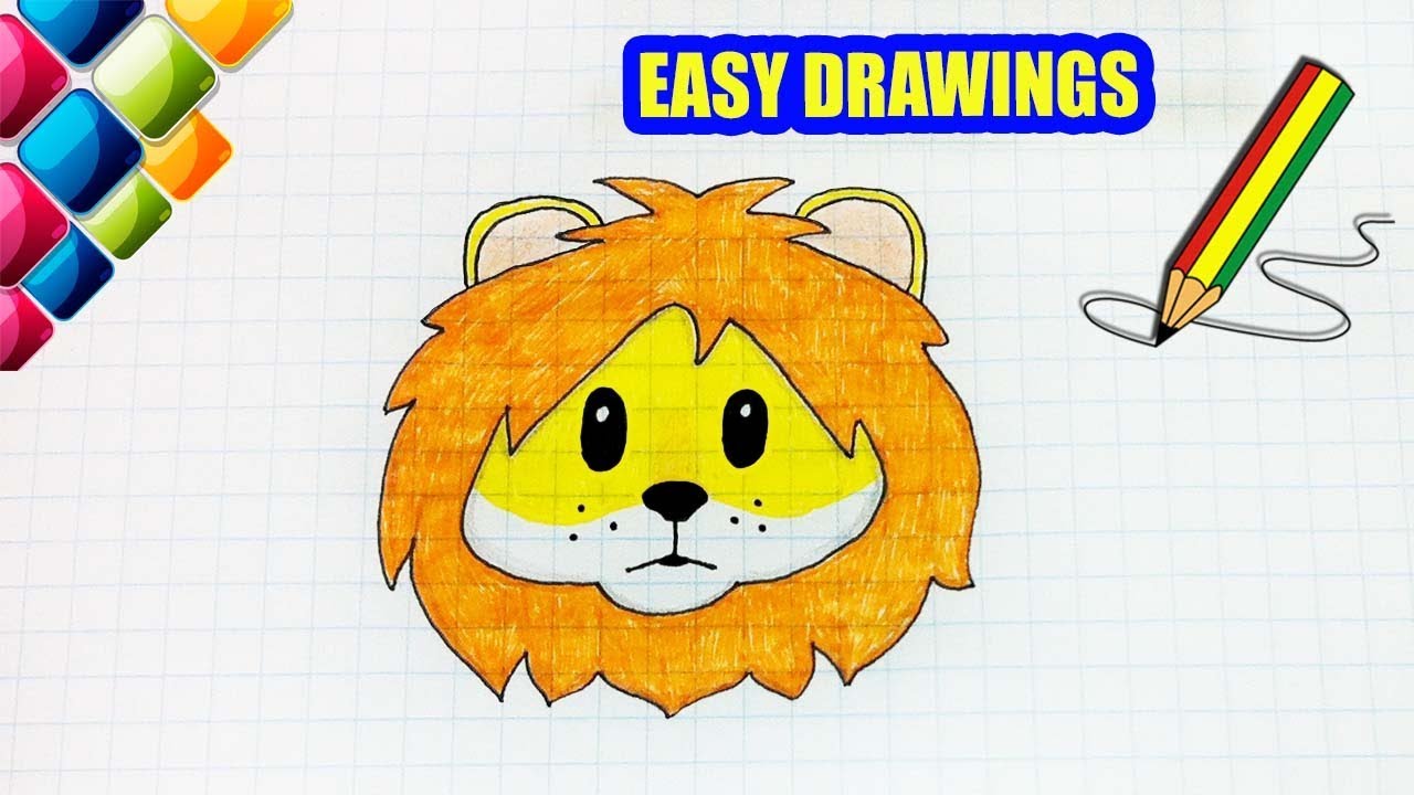 Easy Drawings 292 How To Draw Lion Emoji Drawings For Beginners Youtube