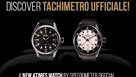 Tachimetro Ufficiale by Speedometer Official - iconic design and a crossed seconds hand.