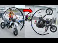 HE DID A FRONT FLIP ON A SUPERMOTO!
