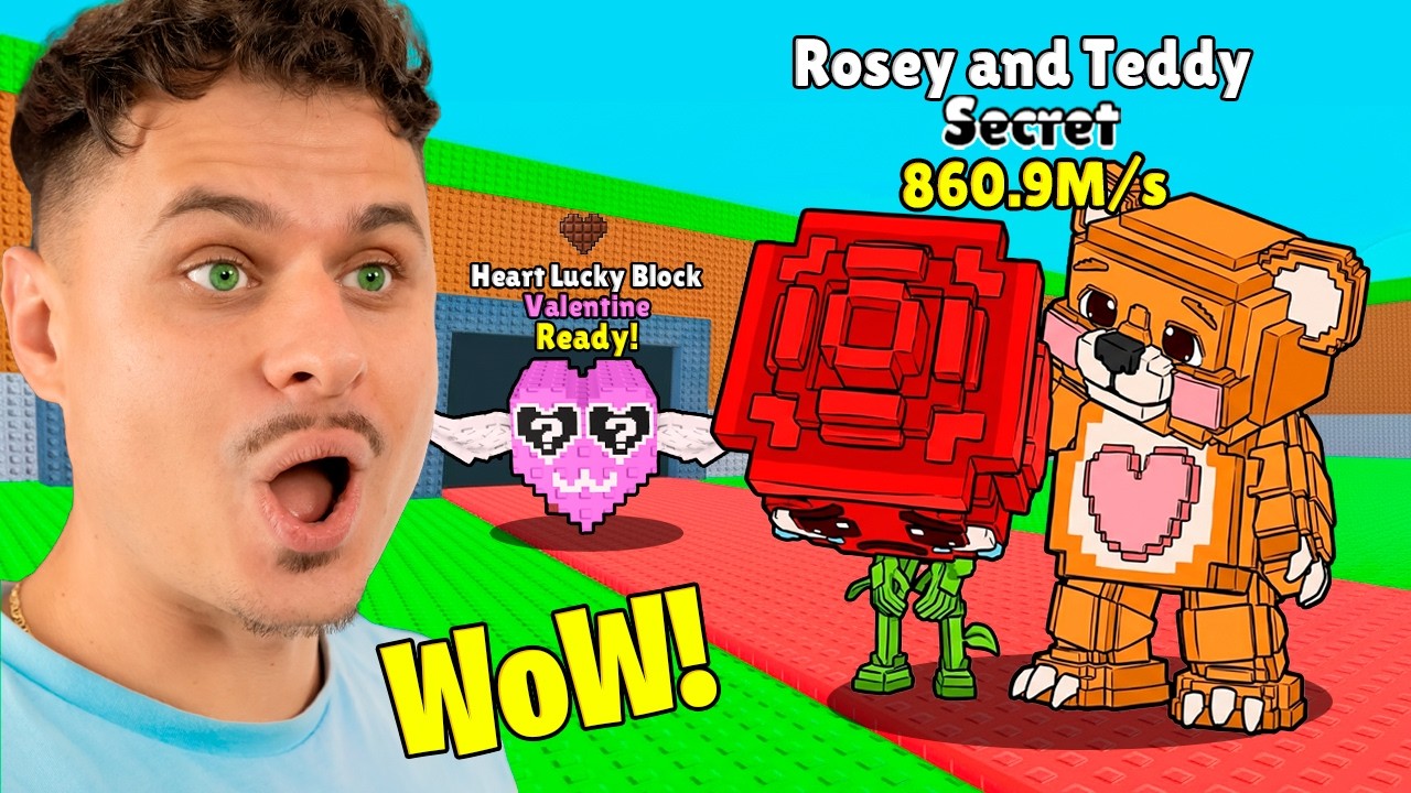 Walentynkowe Brainroty Rosey and Teddy i Nowe Lucky Blocki! Steal a Brainrot