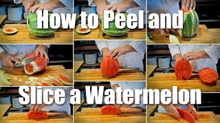 How To Peel & Cut A Watermelon For Salad Or Fruit Tray
http://www.stellaculinary.com/cks39
This video will teach you how to peel, dice and slice a whole watermelon that can later be used in a fruit salad or fruit tray. How To Peel & Cut A Watermelon For Salad Or Fruit Tray