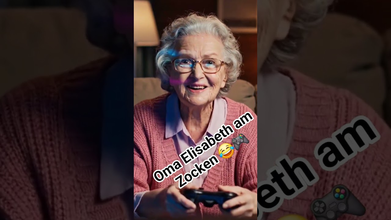 Oma Elisabeth am Zocken lasst euch überraschen 😱🎮😂