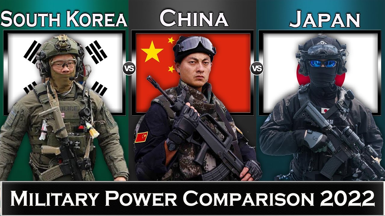 South Korea vs China vs Japan Military Power Comparison 2022 - YouTube