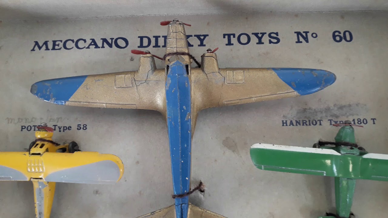 Lot De 2 Avions Anciens : Vautour 60B Dinky Toys (France) + Concorde Matchbox