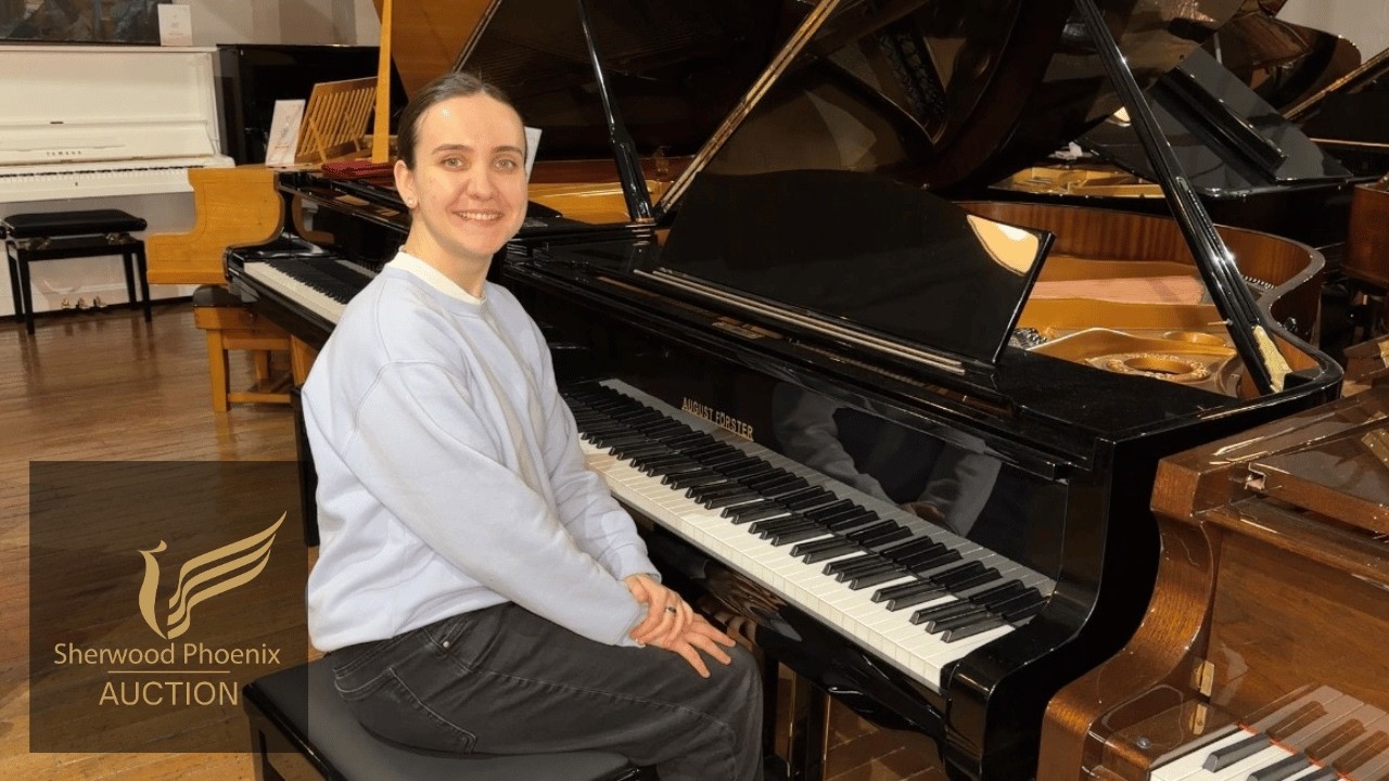 August Forster 170 Baby Grand Piano Black | Sherwood Phoenix Auction | MARCH 2026