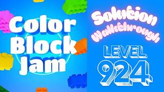 Color Block Jam - Level 924 - Solution Walkthrough!!!