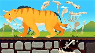 Dinosaur Park 2 - Animal Bones During The Ice Age - Dinosaur games by Yateland
