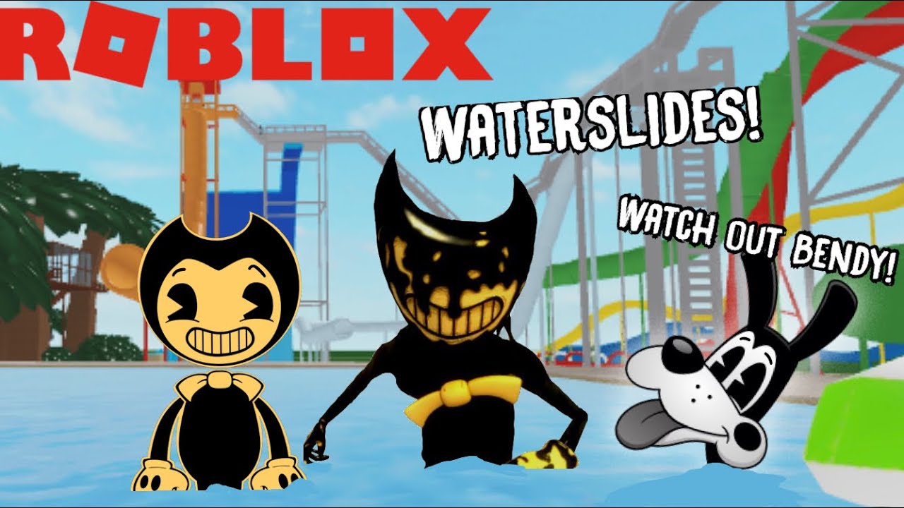 Bendy S Waterpark Adventure In Roblox Batim Roblox Youtube - bendy and the english in roblox
