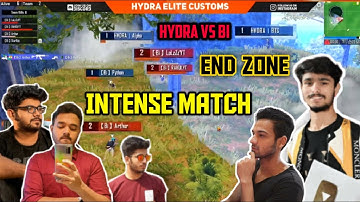 END ZONE INTENSE MATCH | HYDRA VS BI | HYDRA BTS & HYDRA ALPHA VS BI LOLZZZ & BI ARTHUR |PUBG MOBILE