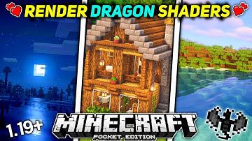 😆 Top 5 Best shaders For MCPE (1.19+) ! Render Dragon Shaders MCPE