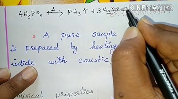 12th std | Chemistry |  Unit - 3 | p- Block Elements II | Phosphine ( PH3)