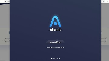 Atomic Crypto Wallet  - 3 Minute Wallet Setup