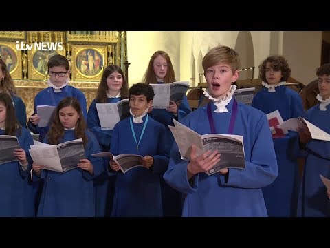 Cai Thomas, the boy chorister in an interview @ ITV News (2019)