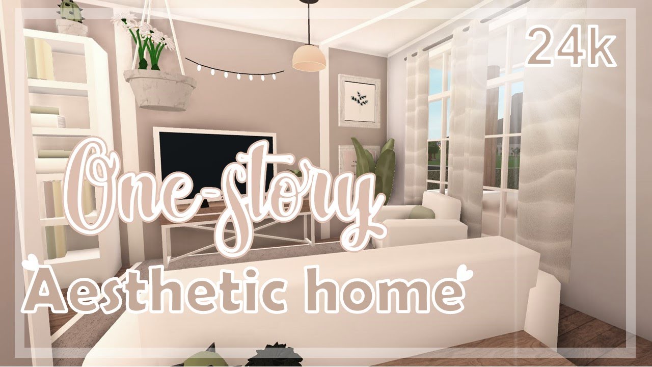 One-story aesthetic home - Bloxburg - Leqhhx - YouTube