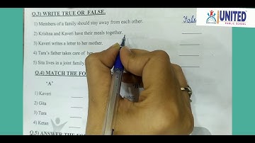 THE UNITED PUBLIC SCHOOL Std-3-EVS-Lesson-20-Ex.sheet-Tell how many?