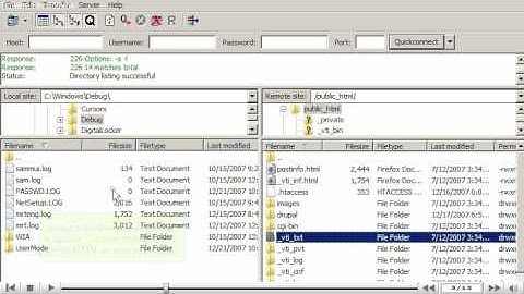 ftp filezilla uploading by www.vivahost.com