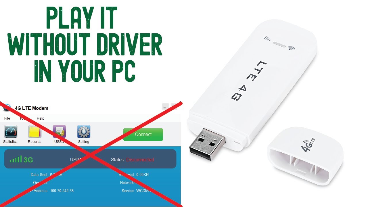 LTE 4G USB modem with wifi use without Driver in your laptop computer Driver Problem Solution -