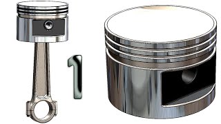 1 Project 14| Piston 2 | :Piston head  SolidWorks Tutorial