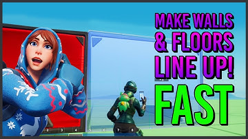Make Walls & Floors Line Up Fast - Fortnite Creative Tips And Tricks - Grid Snap How To Place Walls