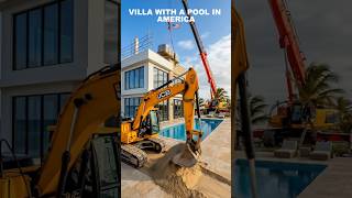 🏡🌊BUILDING WITH A POOL ON THE SEAFRONT IN AMERICA #villawithpool #villa #home  #buildinghome
