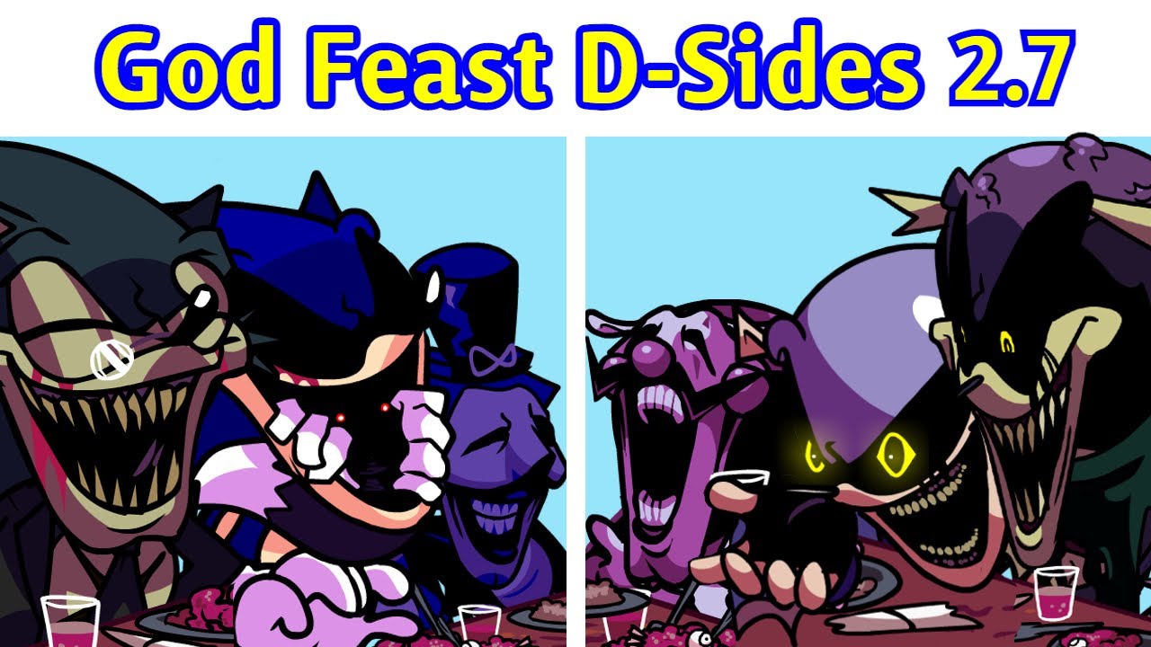 Majin Sonic God Feast Fnf Sticker - Majin Sonic God Feast FNF Fnf -  Discover & Share GIFs