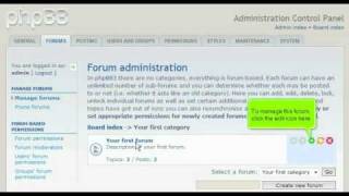 How to manage a forum in in phpBB