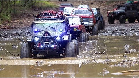 RC CRAWLERS EXTREME 4x4  WATERFALL off Road, Group Rc Trail, Scale 1/10