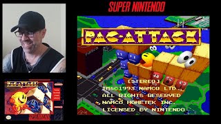 Pac-Attack (1993) 🎮 SNES💥Pac-Man Puzzle Game | Super Nintendo #snes #pacman #namco