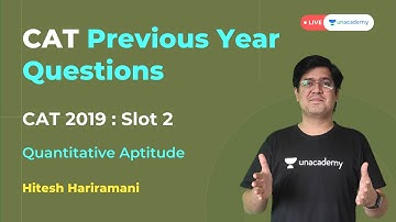 CAT 2019 slot 2 quant | CAT Previous Year Question Papers Solved | CAT Exam Preparation