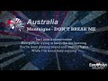 Montaigne - Don't break me (Australia) [Karaoke Version]