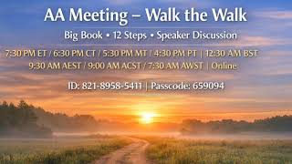 AA Speaker Meeting | Alice M | Group 3 Sacramento CA | Walk the Walk