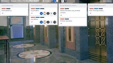 The New Czech Lifts LTD Blacklist Board