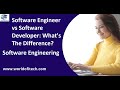 Software Engineer vs Software Developer: What&#39;s The Difference? | Learn Software Engineering