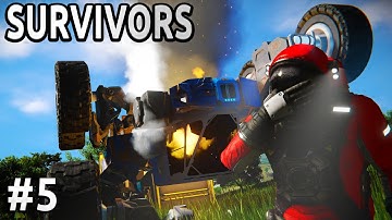 ROVER Crashed! - Space Engineers - Survivors - Ep #5