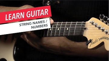Beginner Guitar Lessons: String Names and String Numbers | Guitar | Lesson | Beginner