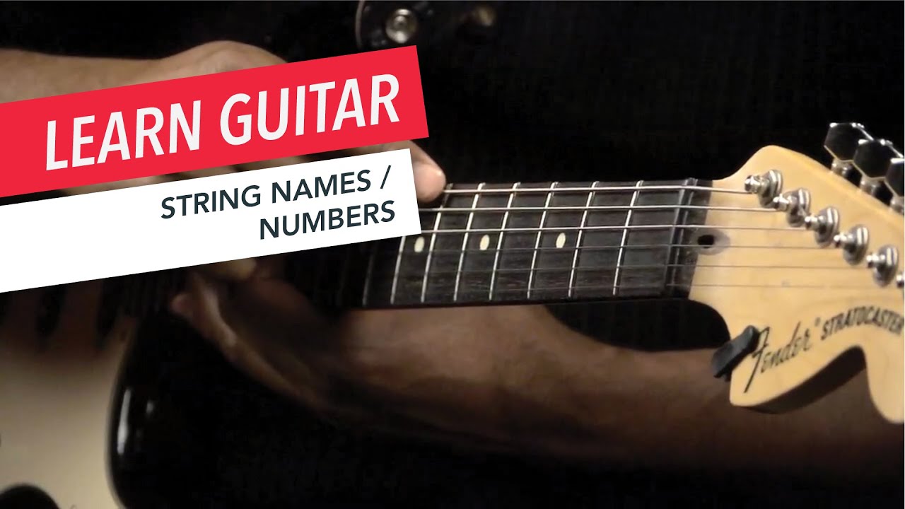 Guitar String Names and Numbers