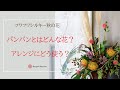 【お花  秋】パンパスグラスの花紹介。秋のアレンジメントの上手な作り方のコツ/フラワーアレンジメント教室 横浜 神奈川