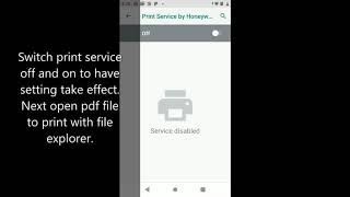 How to install, configure and test print pdf to print service by Honeywell screenshot 3