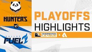 Chengdu Hunters VS Dallas Fuel - Overwatch League 2021 Highlights | Playoffs Day 2