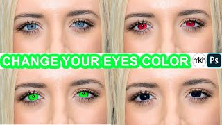 Change Your Eyes Color Any To Any | In A One Minute | Photoshop | mkin screenshot 1