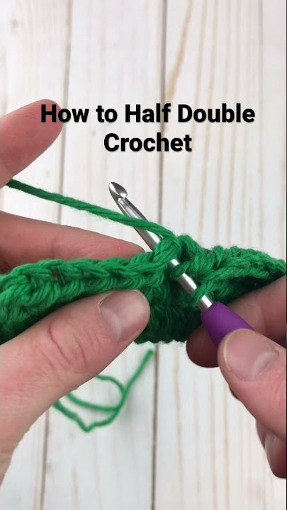 How to Half Double Crochet for Beginners #shorts
