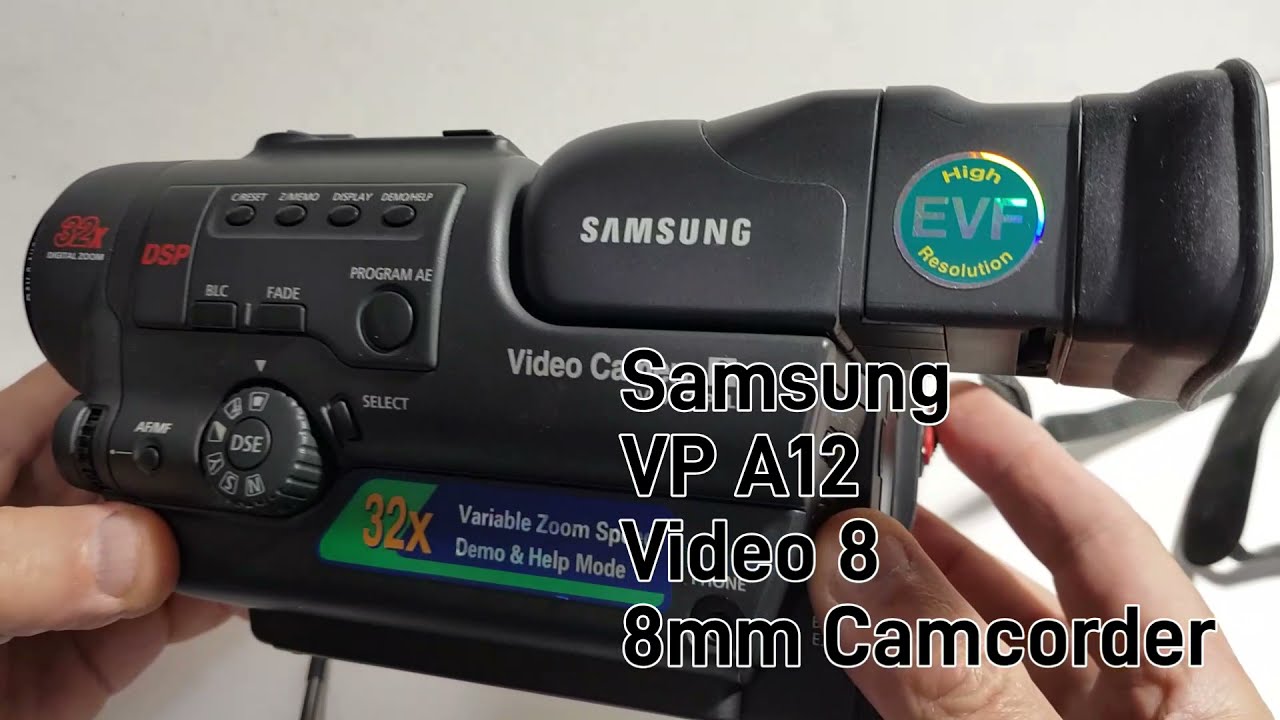 Oude man Maak leven cache Samsung VP A12 8mm Camcorder - YouTube